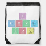 I 
 Love
 You  Drawstring Backpack