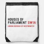 houses of parliament  Drawstring Backpack