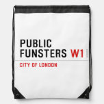 public funsters  Drawstring Backpack