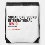 SQUAD ONE SOUND INTERNATIONAL   Drawstring Backpack