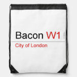 Bacon  Drawstring Backpack