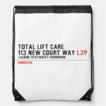 Total Lift Care 113 New Court Way  Drawstring Backpack