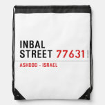 Inbal Street  Drawstring Backpack