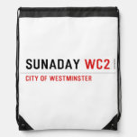 sunaday  Drawstring Backpack