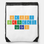 Happy
 Birthday
 Lucas  Drawstring Backpack