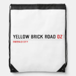 YELLOW BRICK ROAD  Drawstring Backpack