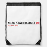 alexie kawehi decosta  Drawstring Backpack