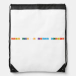 Figen Hocanın kimya defteri  Drawstring Backpack