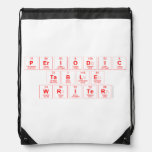 Periodic Table Writer  Drawstring Backpack