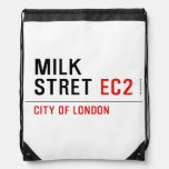 Milk  Stret  Drawstring Backpack