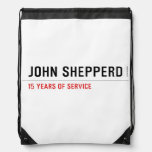 John shepperd  Drawstring Backpack