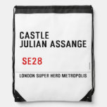 CASTLE  JULIAN ASSANGE    Drawstring Backpack