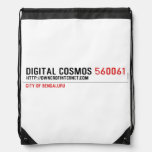 Digital Cosmos  Drawstring Backpack
