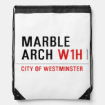 marble arch  Drawstring Backpack