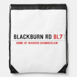 Blackburn Rd  Drawstring Backpack