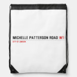 Michelle Patterson road  Drawstring Backpack
