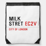 Milk  Stret  Drawstring Backpack