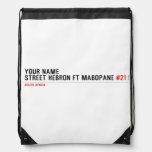 Your Name Street HEBRON ft MABOPANE  Drawstring Backpack