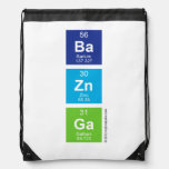 Ba
 Zn
 Ga  Drawstring Backpack