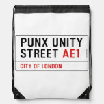 PuNX UNiTY Street  Drawstring Backpack