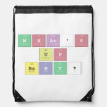 what's 
 up
 baby?  Drawstring Backpack