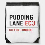 PUDDING LANE  Drawstring Backpack