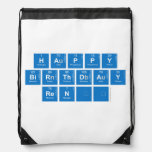 Happy
 Birthday
 René  Drawstring Backpack