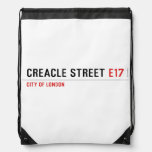 Creacle street  Drawstring Backpack