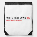 white hart lawn  Drawstring Backpack