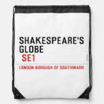 Shakespeare's globe   Drawstring Backpack