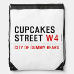 cupcakes Street  Drawstring Backpack