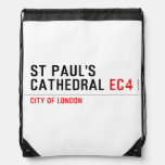 ST PAUL'S CATHEDRAL  Drawstring Backpack