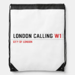 LONDON CALLIng  Drawstring Backpack