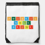 Periodic
 Table
 Writer  Drawstring Backpack