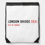 London Bridge  Drawstring Backpack