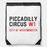 piccadilly circus  Drawstring Backpack