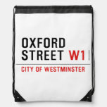 oxford street  Drawstring Backpack