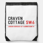 craven cottage  Drawstring Backpack
