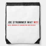 Joe Strummer Way  Drawstring Backpack