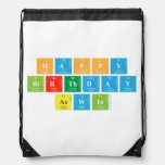 Happy
 Birthday 
 Aswin  Drawstring Backpack