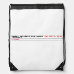 Njabulo and lebo's relationship  Drawstring Backpack