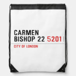 Carmen Bishop 22  Drawstring Backpack