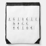 Periodic
 Table
 Writer  Drawstring Backpack