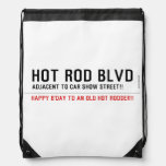 Hot Rod Blvd  Drawstring Backpack