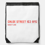 chloe Street  Drawstring Backpack
