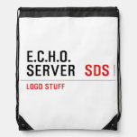 E.C.H.O. server   Drawstring Backpack