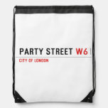 Party street  Drawstring Backpack