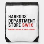 HARRODS DEPARTMENT STORE  Drawstring Backpack