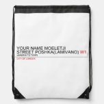 Your Name moeletji Street poshka(lamivano)  Drawstring Backpack