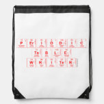Periodic
 Table
 Writer  Drawstring Backpack